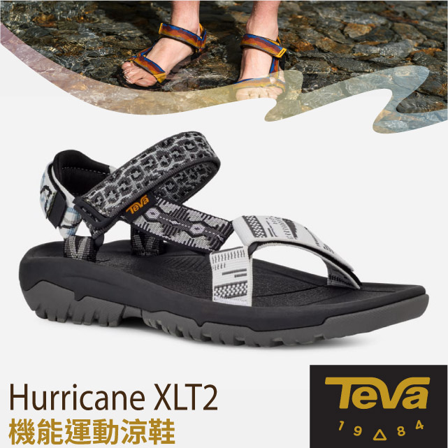 【美國 TEVA】抗菌 女 Hurricane XLT2 可調式 耐磨排汗運動織帶涼鞋/1134352 GREY 灰色✿30E010